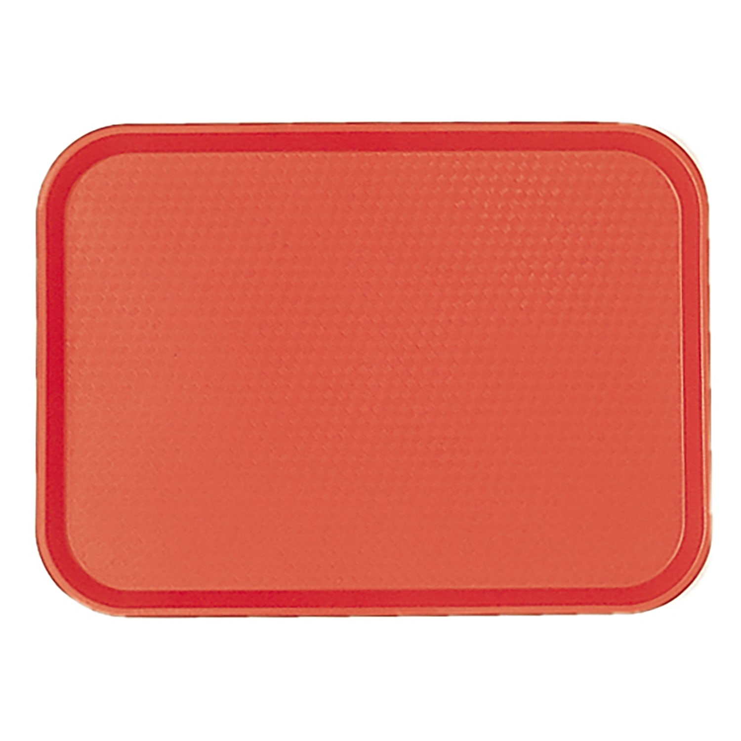 Cambro 1418FF163 Plastic Fast Food Tray - 17 3/4L x 13 4/5W, Red, 1 Dozen
