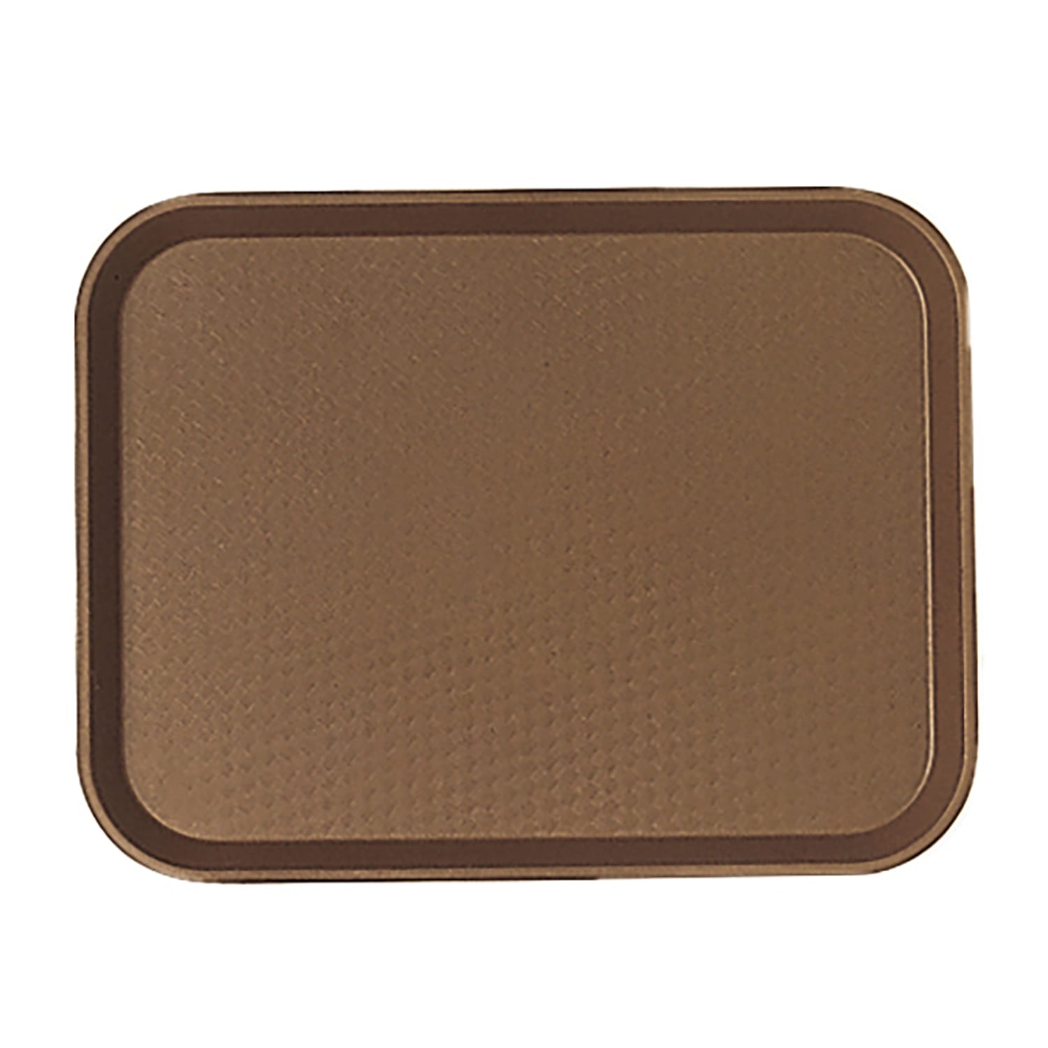 Cambro 1418FF167 Plastic Fast Food Tray - 17 3/4L x 13 4/5W, Brown, 1 Dozen