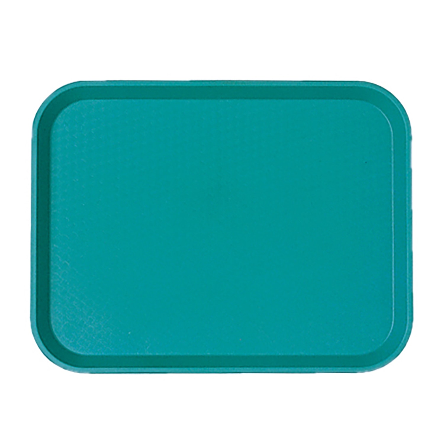 Cambro 1418FF414 Plastic Fast Food Tray - 17 3/4L x 13 4/5W, Teal, Blue, 1 Dozen