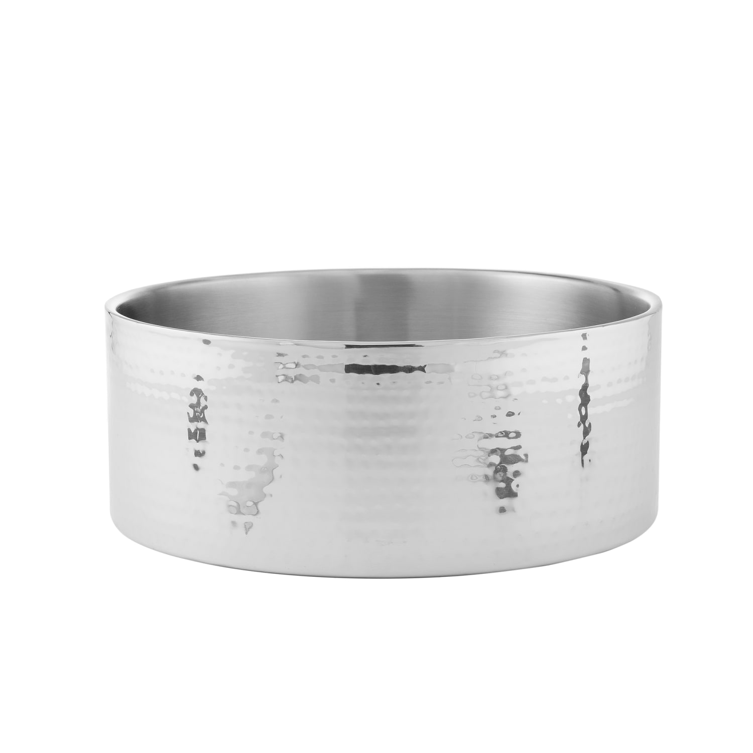 American Metalcraft DWBH12 12 Round Bowl w/ 220 oz Capacity, Hammered, Stainless Steel
