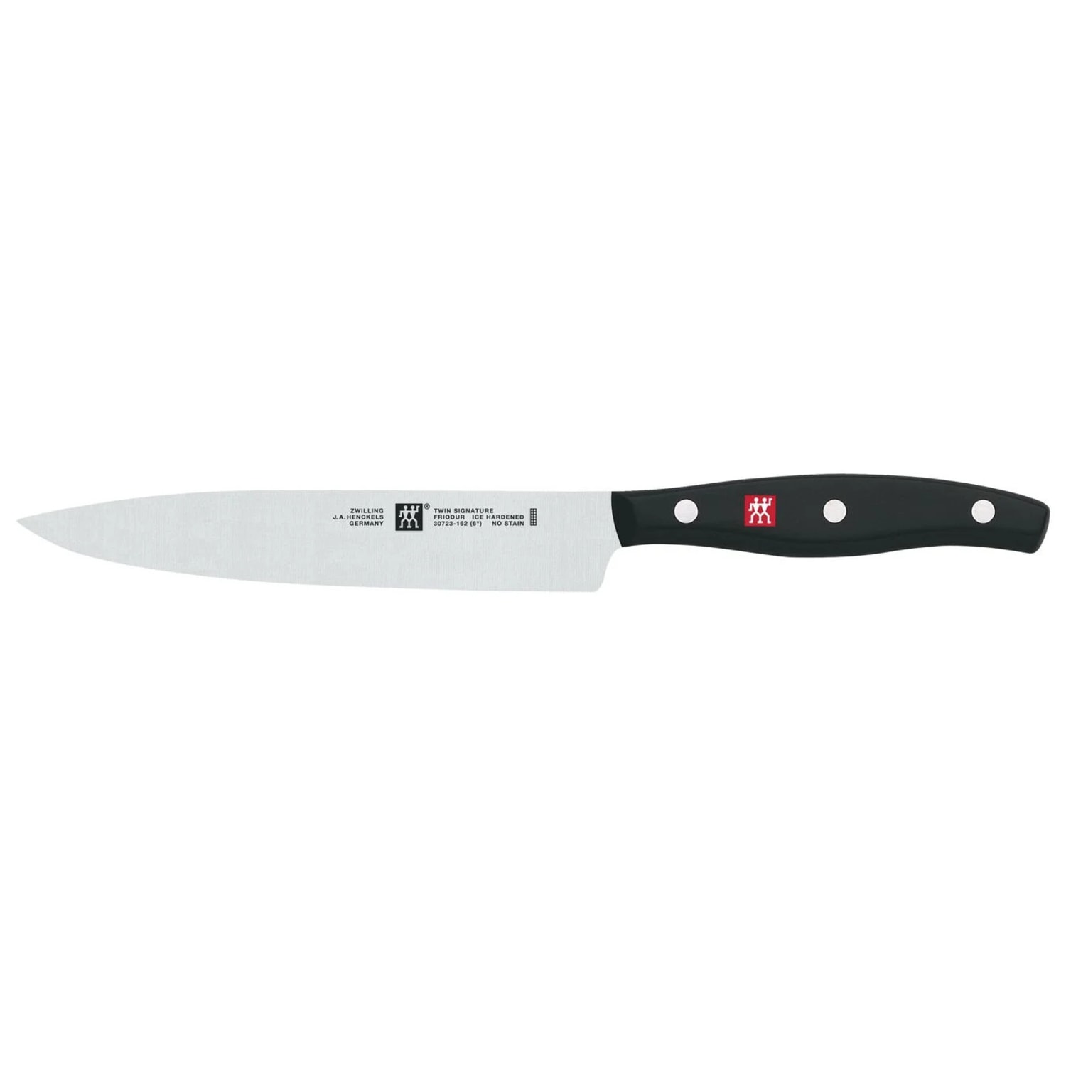 Zwilling 1011730 6 Utility Knife w/ Black Plastic Handle, High Carbon Stainless Steel