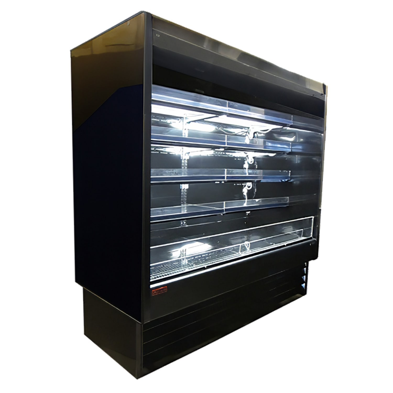Howard-McCray SC-OD35E-6-B-LED 75 Vertical Open Air Cooler w/ 4 Levels, 115/208-230v, Black