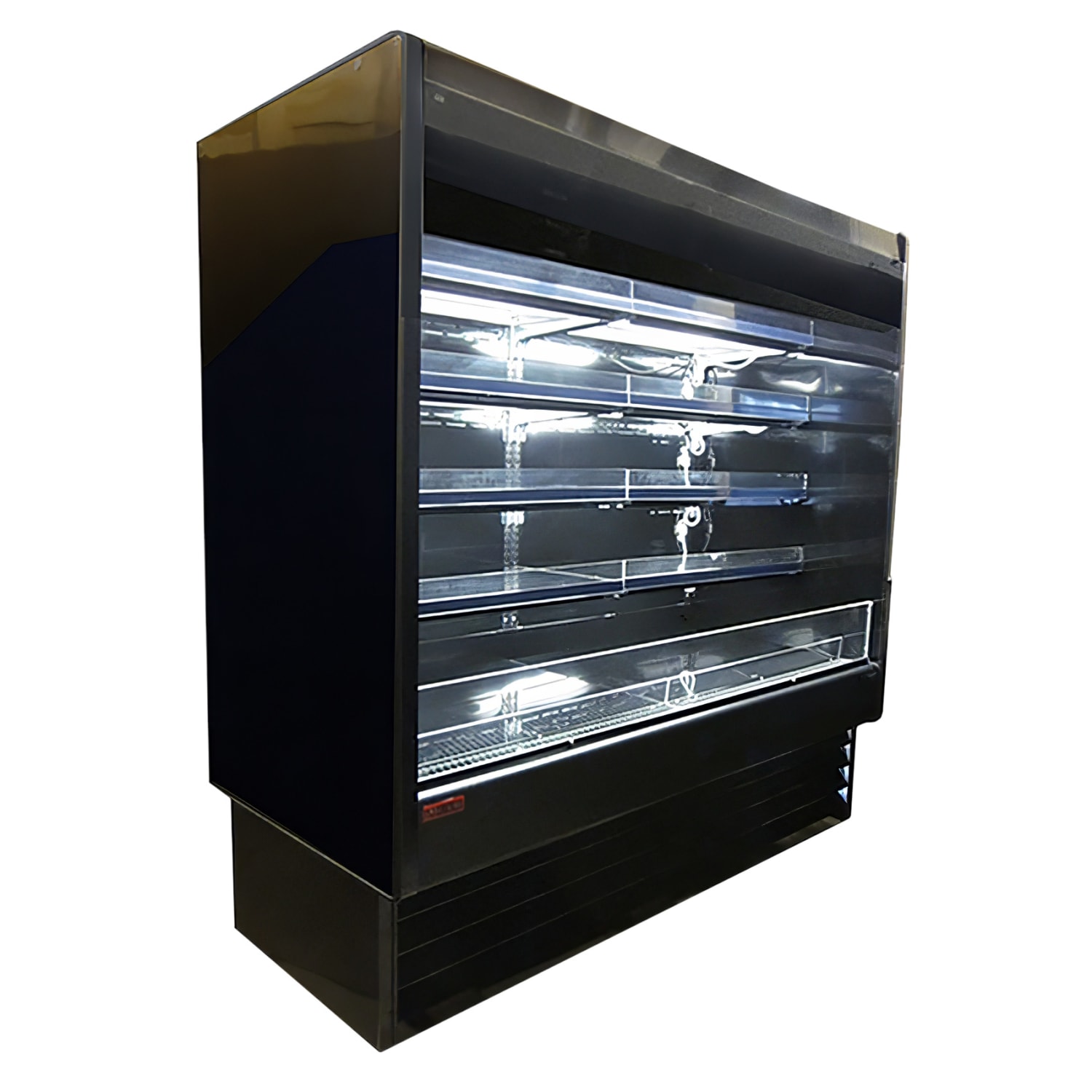 Howard-McCray SC-OD35E-3-B-LED 39 Vertical Open Air Cooler w/ 4 Levels, 115v, Black