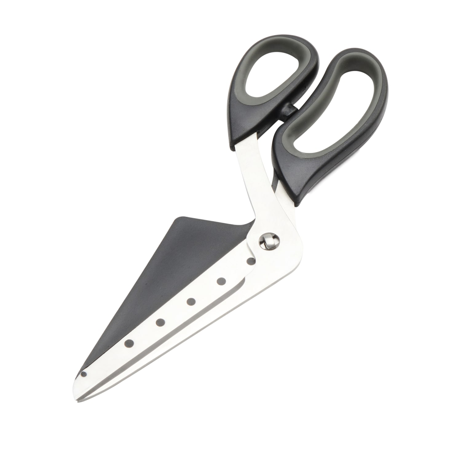 American Metalcraft PSD10 10 5/8 Pizza Scissors/Turner w/ Black Rubberized Handle, Stainless Steel