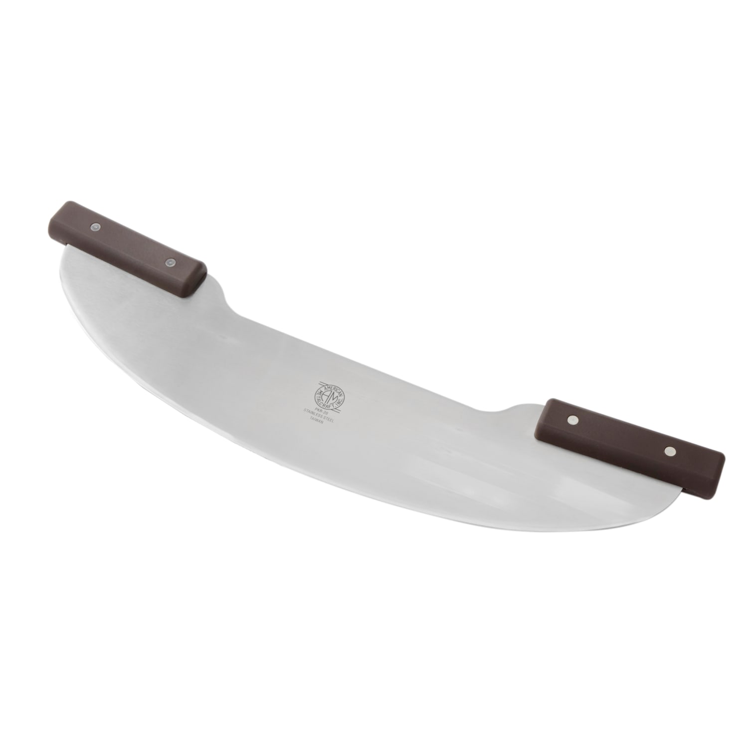 American Metalcraft PKR20 20 Pizza Knife w/ Black Plastic Handles, Stainless Steel