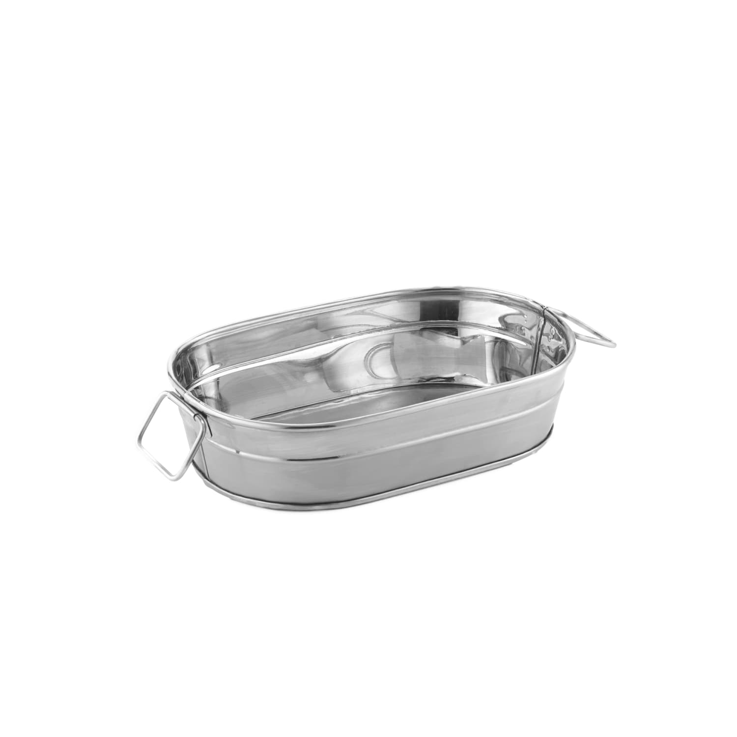 American Metalcraft STUB69 24 oz Oval Serving Tub - 8 3/4L x 5 1/2W x 2 1/2H, Stainless Steel