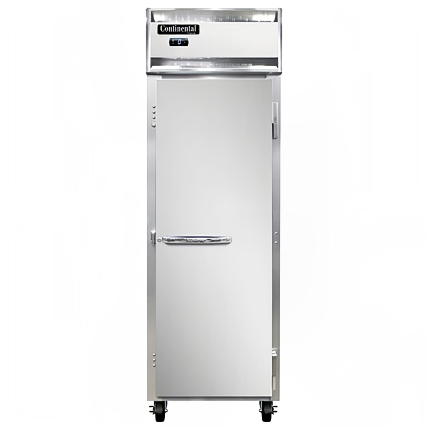 Continental 1FNSA 26 1 Section Reach In Freezer, 1 Right Hinge Solid Door, 115v, Aluminum/Stainless Steel