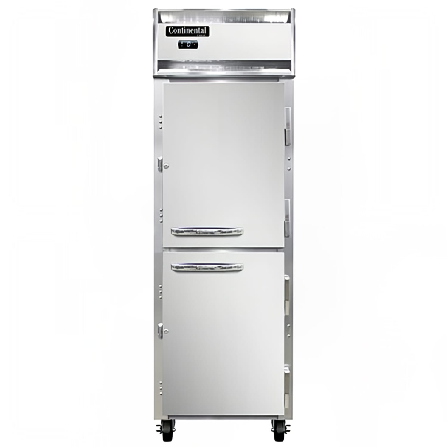 Continental 1FNSSHD 26 1 Section Reach In Freezer, 2 Right Hinge Solid Doors, 115v, Stainless Steel