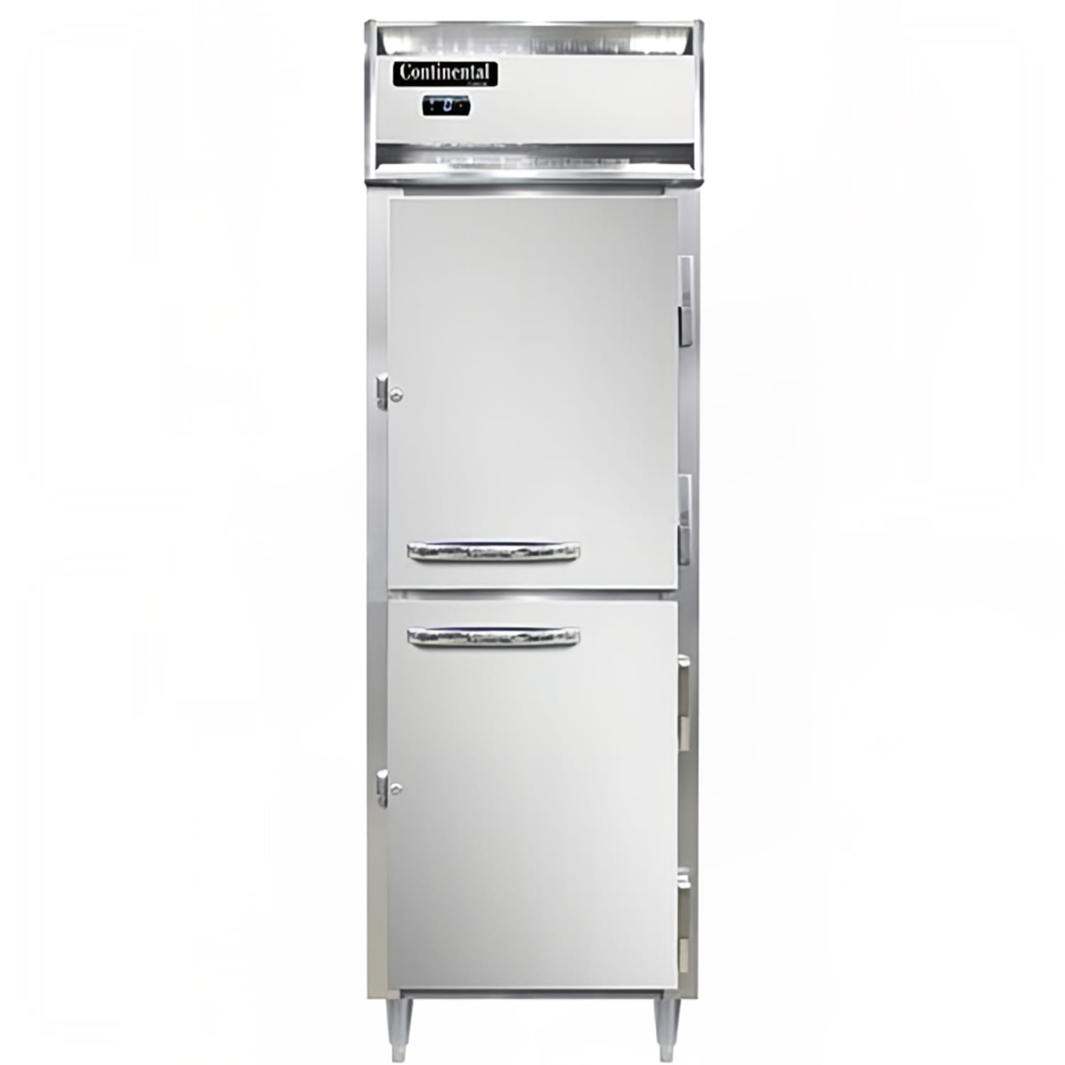 Continental D1FNHD 26 Designer Line 1 Section Reach In Freezer, 2 Right Hinge Solid Doors, 115v, Stainless Steel