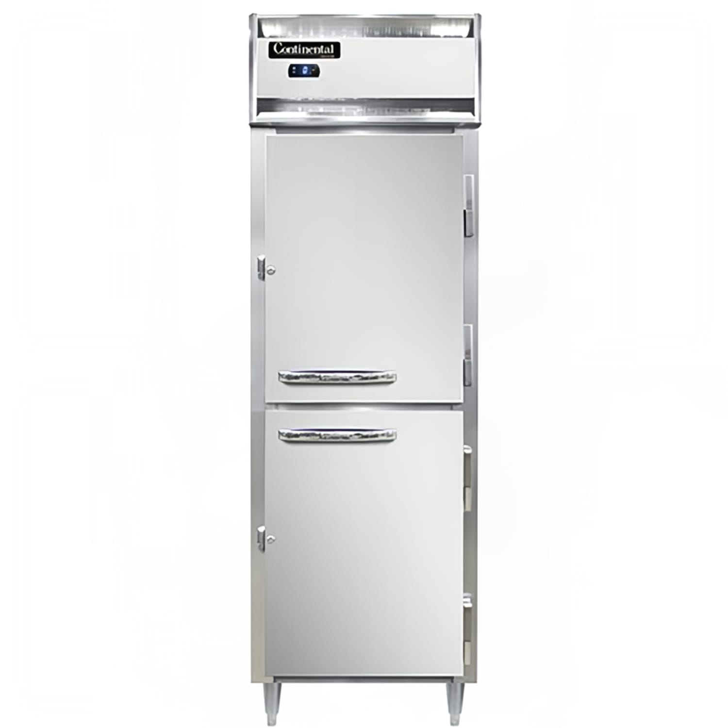 Continental D1FSNSSHD 26 Designer Line 1 Section Reach In Freezer, 2 Right Hinge Solid Doors, 115v, Stainless Steel