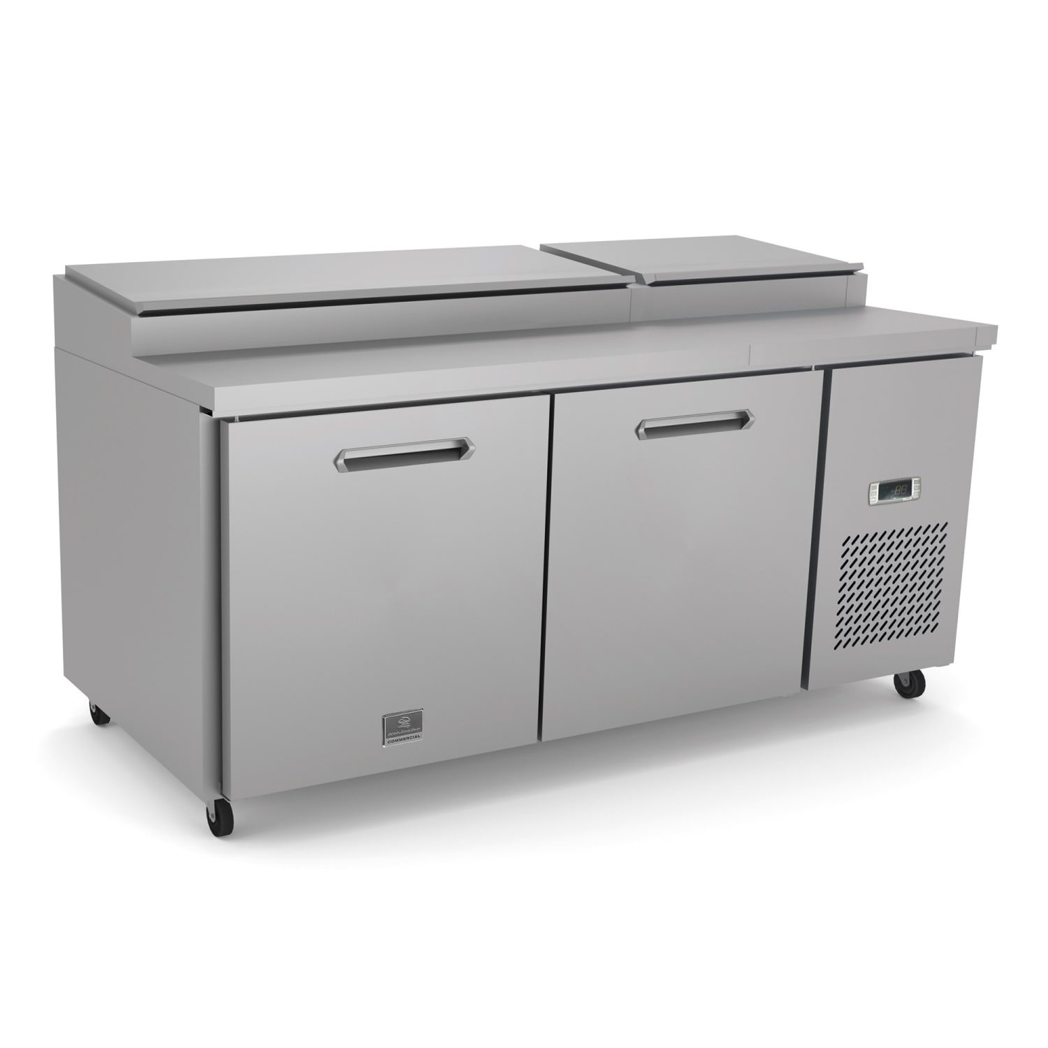 Kelvinator Commercial KCHPT72.9 (738253) 70 13/16 Pizza Prep Table w/ Refrigerated Base, 115v, Stainless Steel