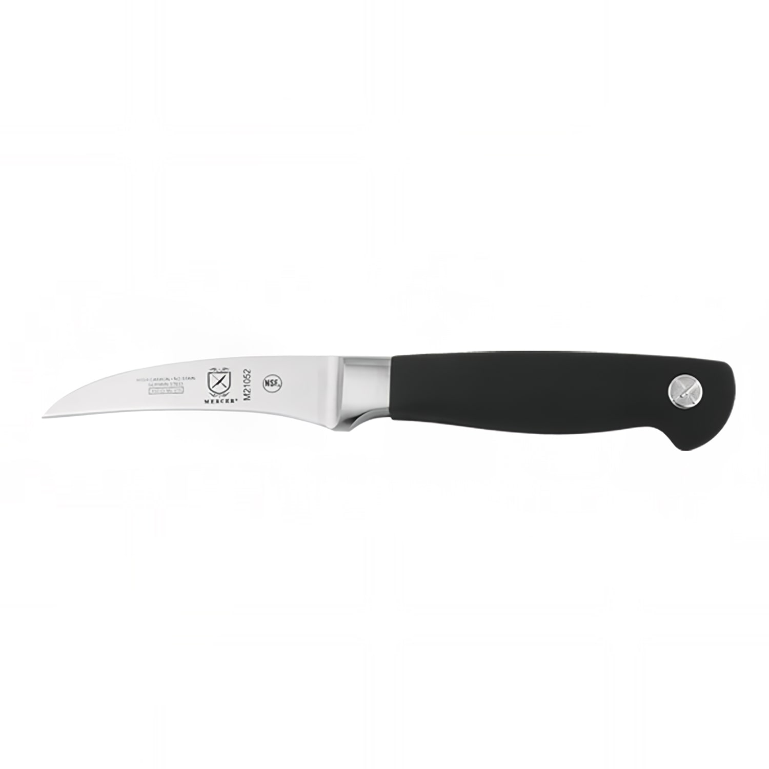 Mercer Culinary M21052 2 1/2 Peeling Knife w/ Non-Slip Santoprene Handle, High-Carbon German Steel, Black