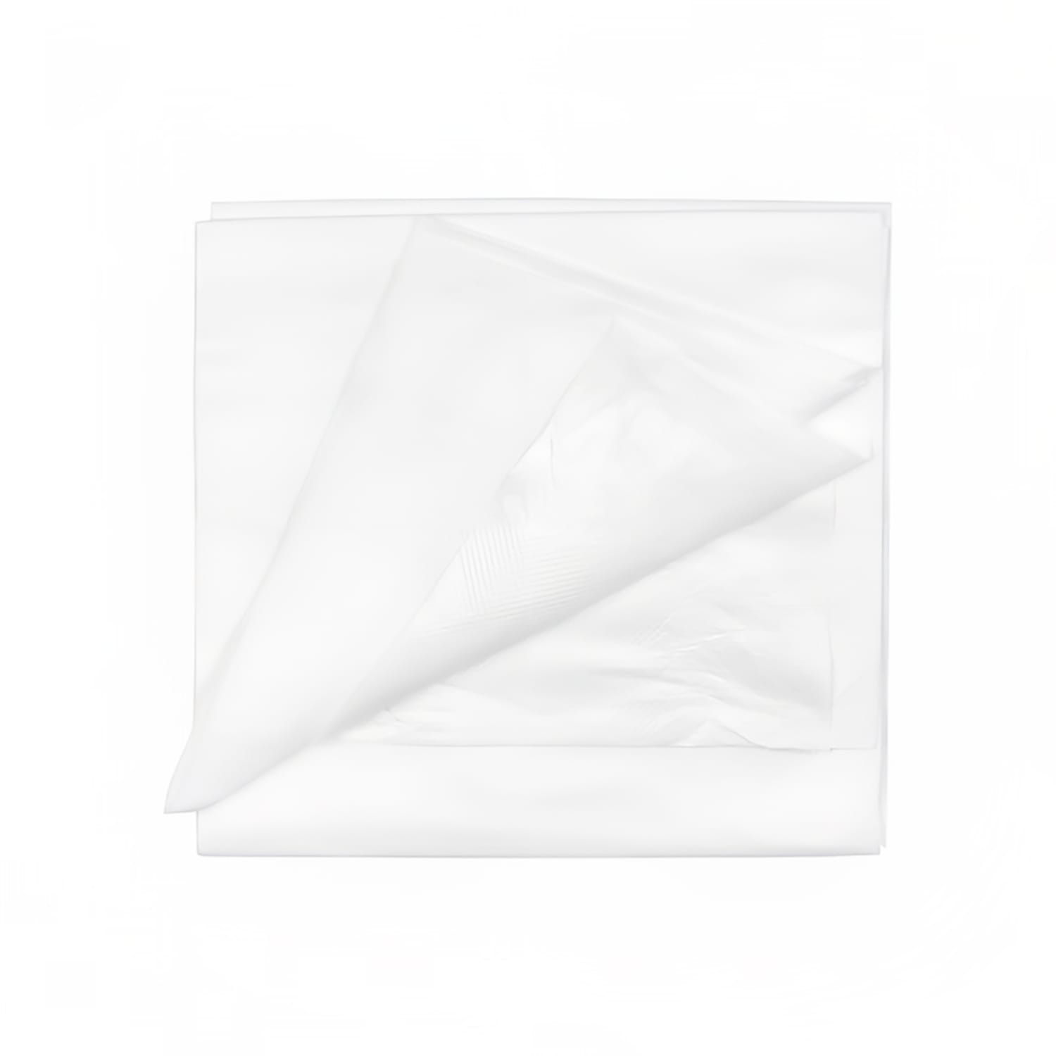 Hoffmaster 482-001 Lapaco Table Cover - 54 x 108, Poly/Tissue, White, Case of 25
