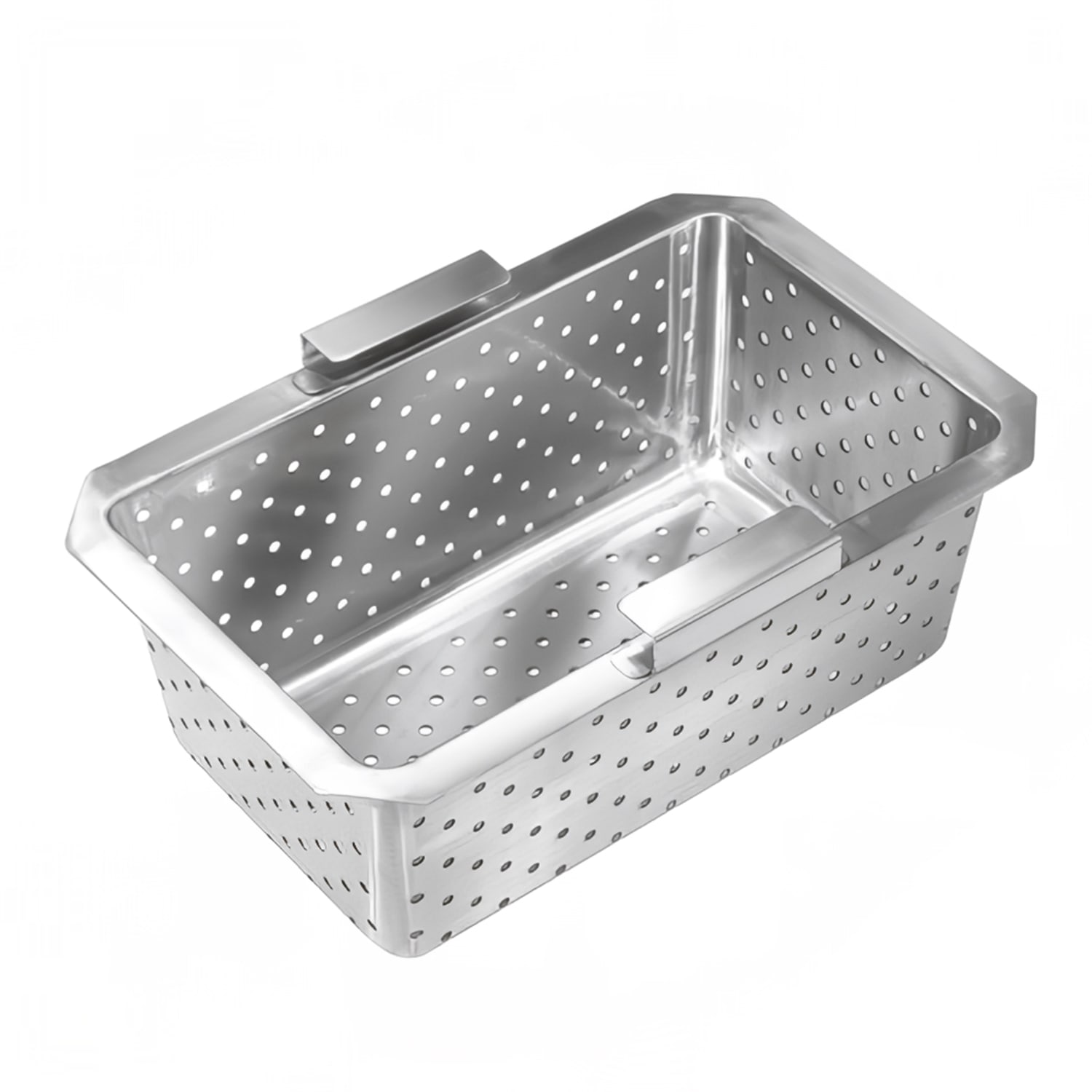 Krowne 30-154 Perforated Basket for Krowne Dual Sinks - 8 3/4 x 14, Stainless Steel, 2 Handles