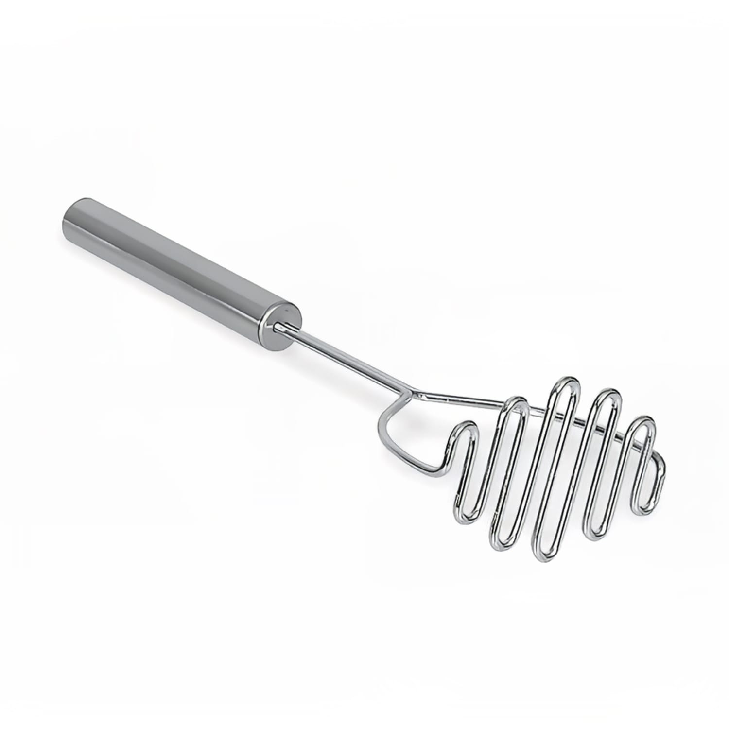 Browne 575442 Potato Masher, 15 in, Stainless Steel, Round