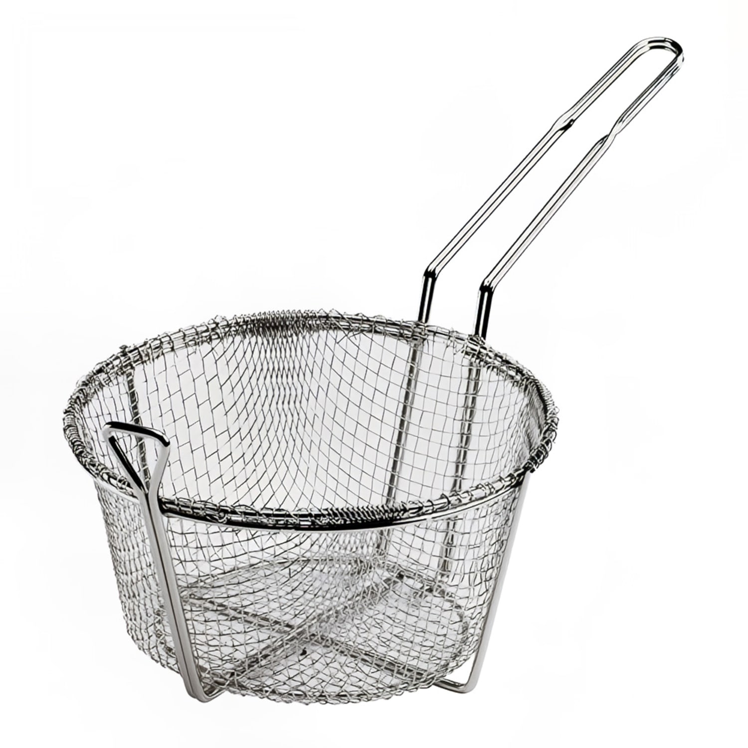 Browne 79100 Fryer Basket w/ Uncoated Handle, 9 1/2 x 9 1/2 x 5 1/8