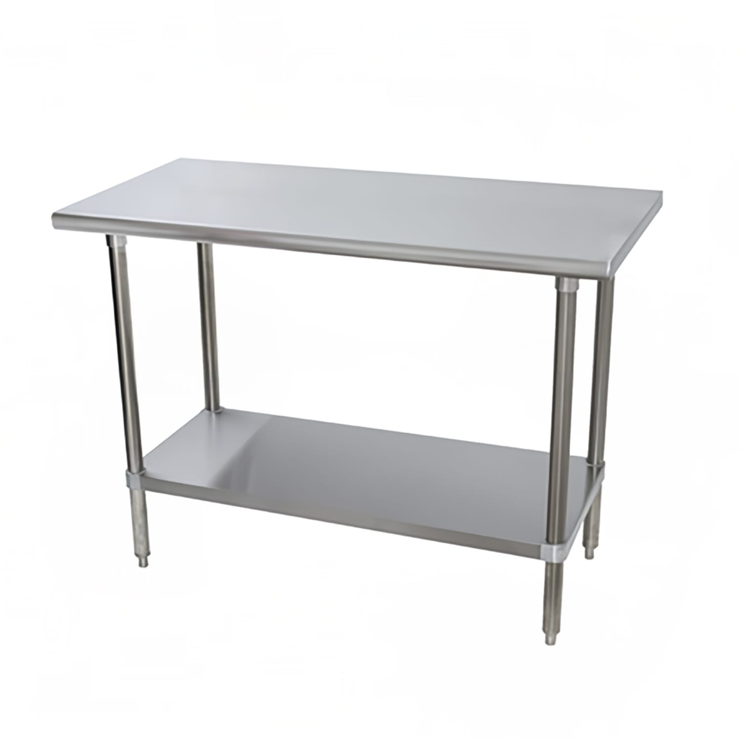 Advance Tabco SLAG-362-X 24 16 ga Work Table w/ Undershelf & 430 Series Stainless Steel Flat Top