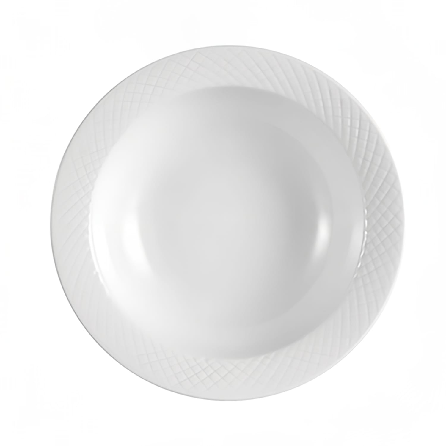 CAC BST10 8 oz Round Boston Grapefruit Bowl - Embossed Porcelain, Super White, 3 Dozen