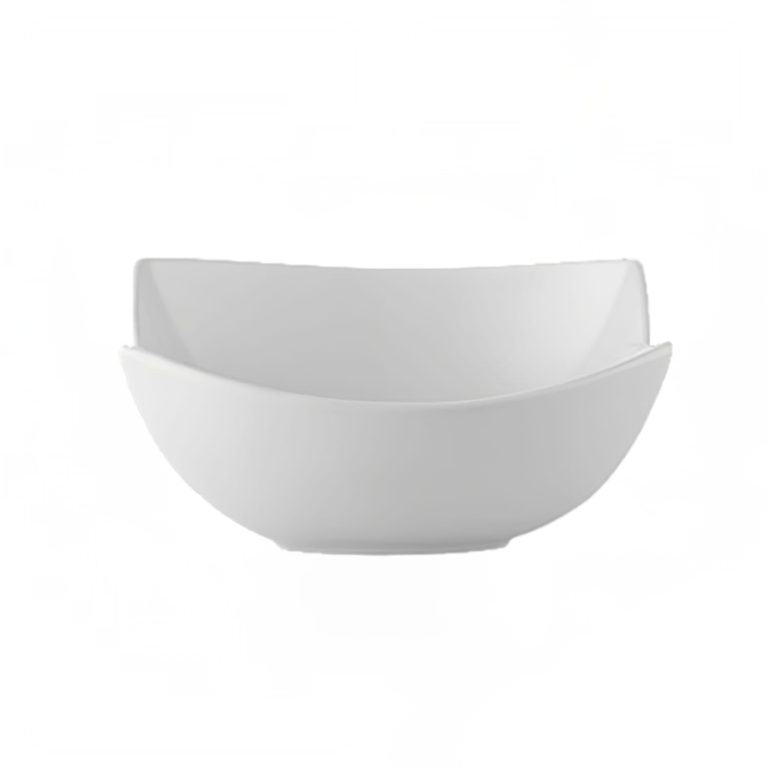 CAC BTF-B5 14 oz Rectangular Butterfly Bowl - Porcelain, Super White, 3 Dozen