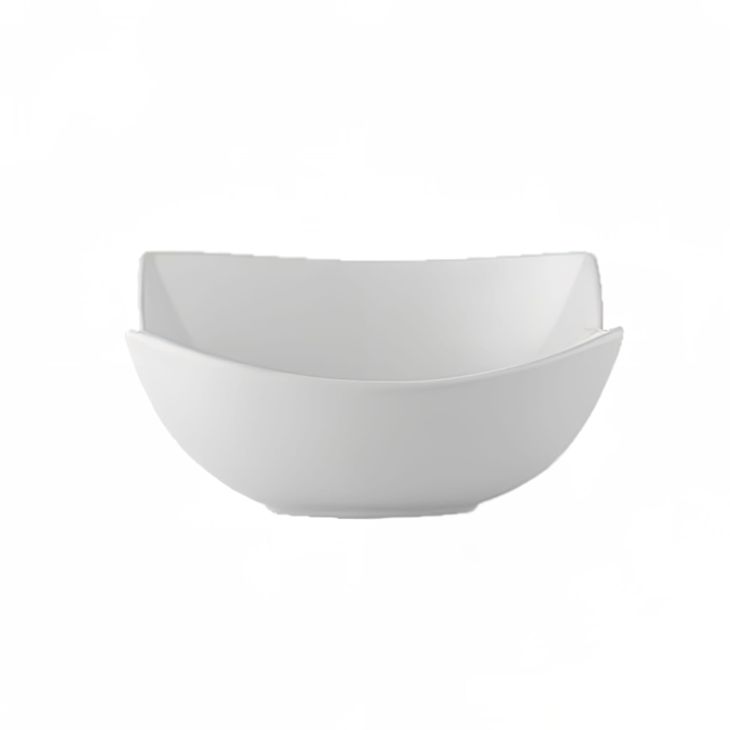 CAC BTF-B7 32 oz Rectangular Butterfly Bowl - Porcelain, Super White, 3 Dozen