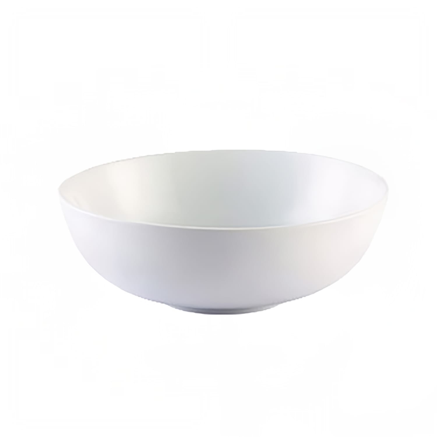 CAC MXS-10 90 oz Round Mix Salad Bowl - Porcelain, Super White, 1 Dozen