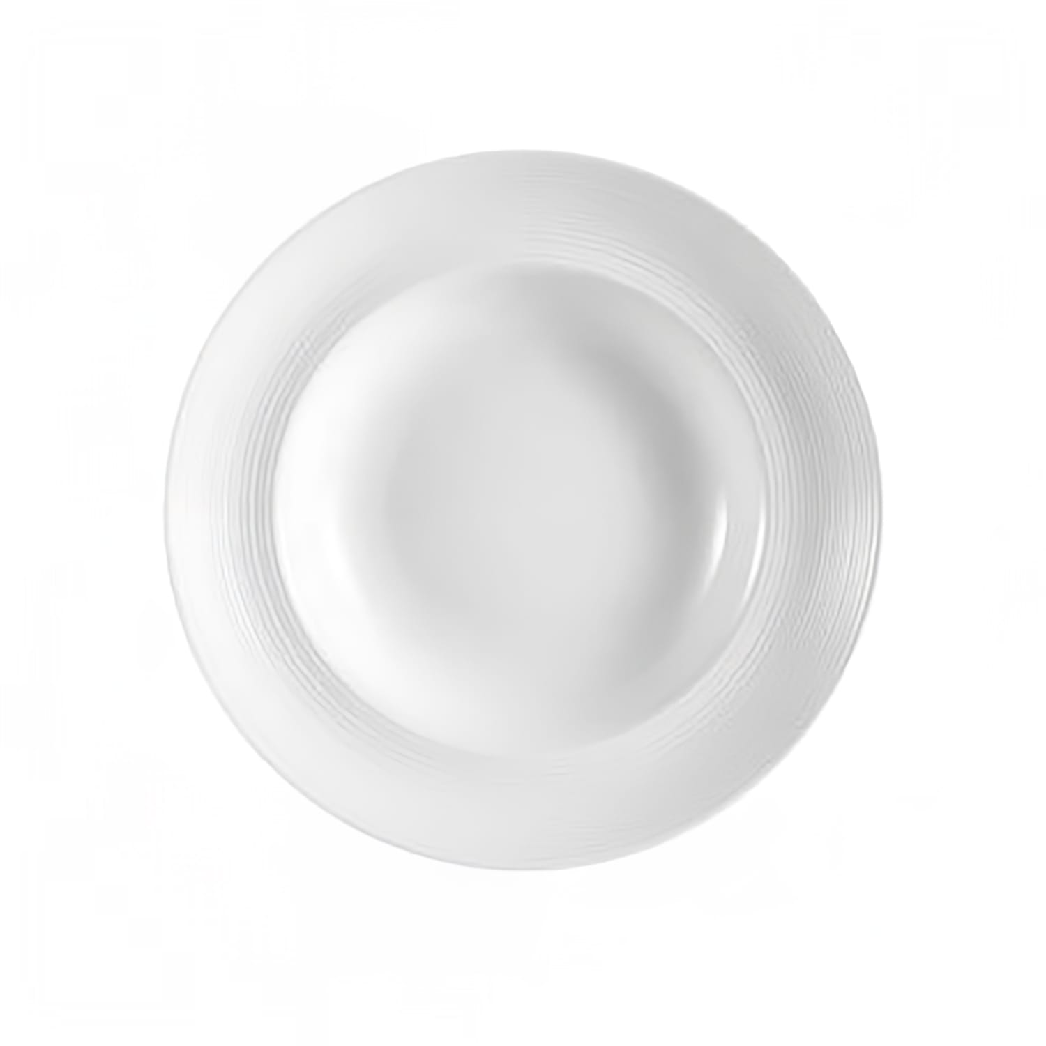 CAC HMY-133 18 oz Round Harmony Pasta Bowl - Porcelain, Super White, 1 Dozen