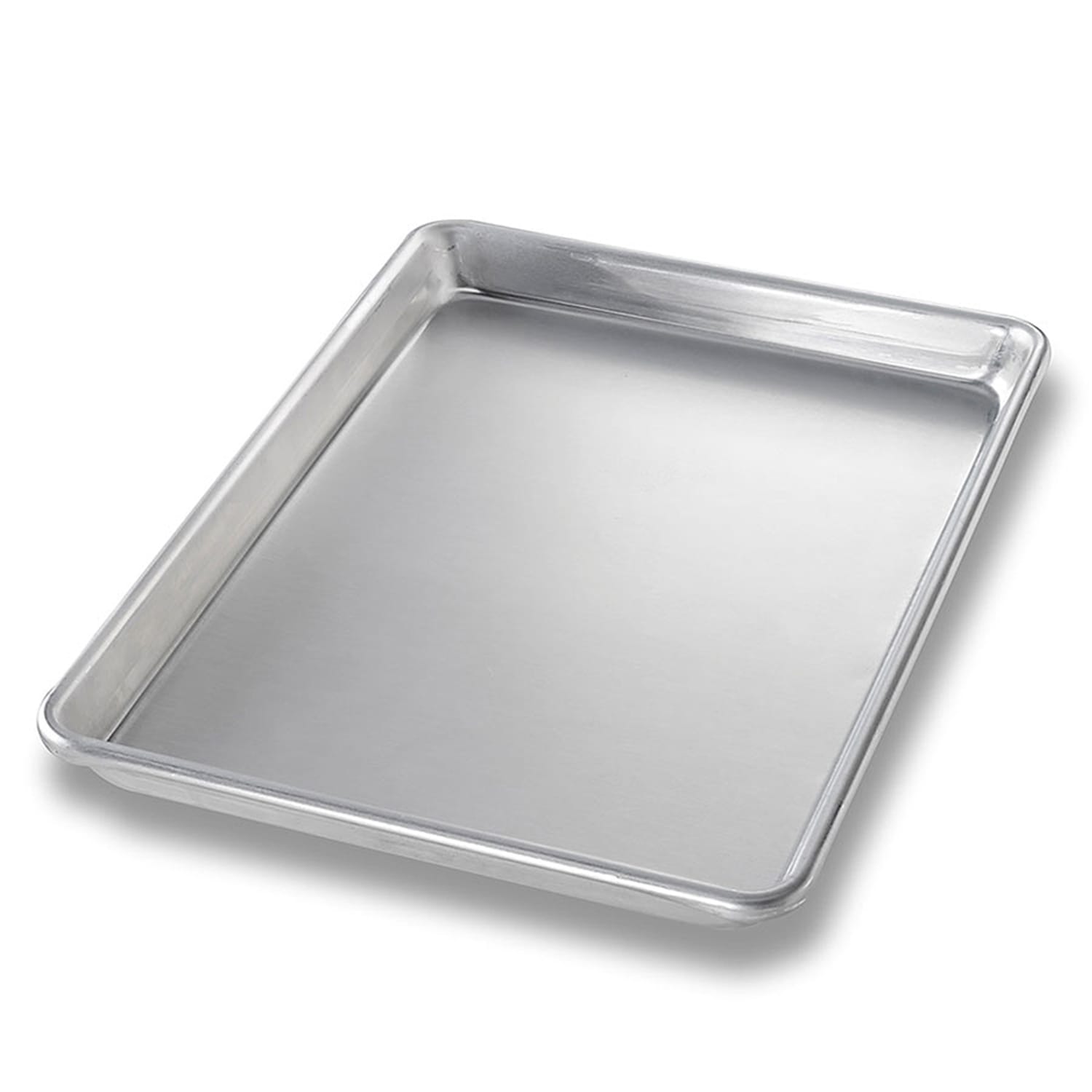 Chicago Metallic 40450 1/4 Quarter Size Bun / Sheet Pan - 13 x 9 1/2 x 1, 16 gauge Aluminum, Silver, 1 Dozen