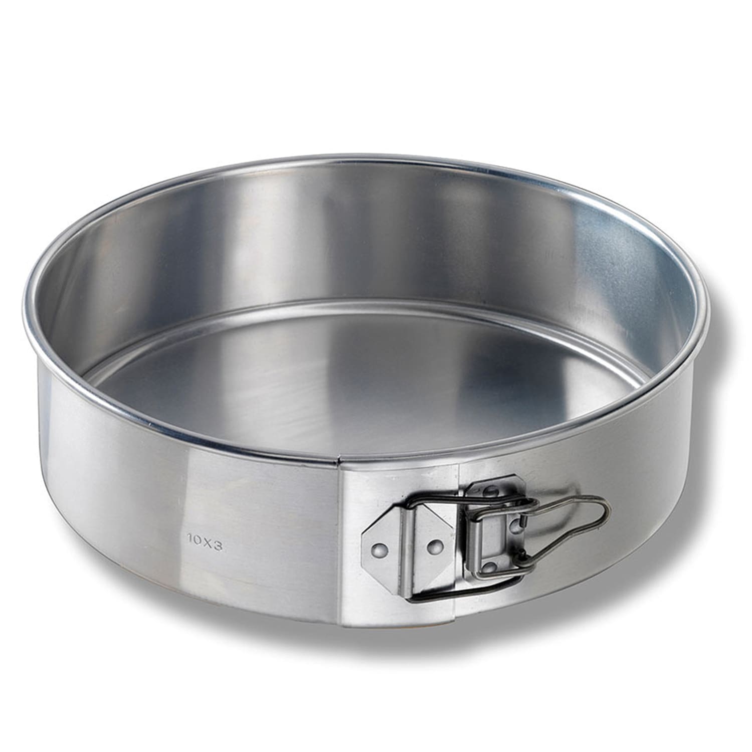 Chicago Metallic 40410 9 7/8 Springform Cake Pan, 2 3/4 Deep, Noncoated 20 ga Aluminum, Silver, Pack of 6