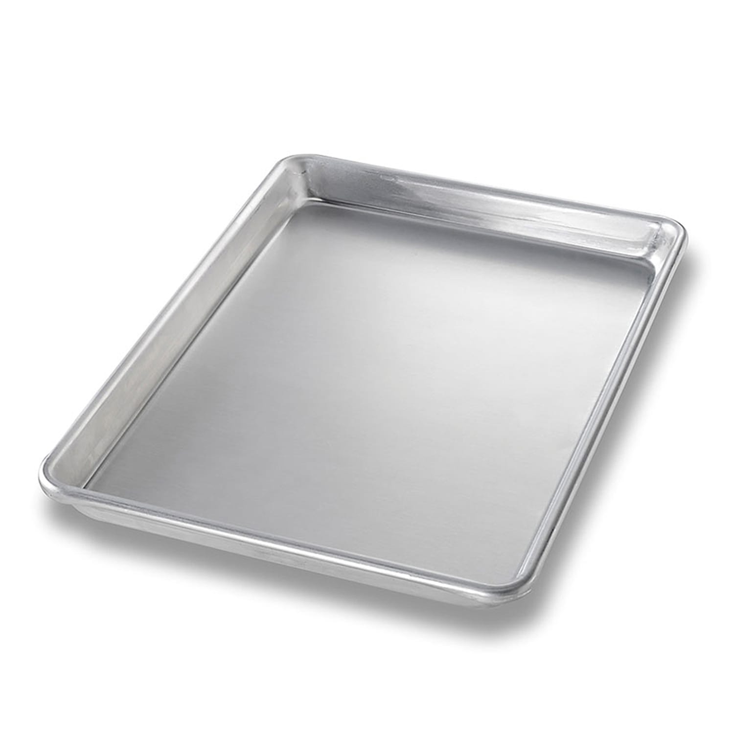 Chicago Metallic 40455 1/4 Quarter Size Bun / Sheet Pan - 13 x 9 1/2 x 1, 16 gauge Aluminum, AMERICOAT, Silver, 1 Dozen