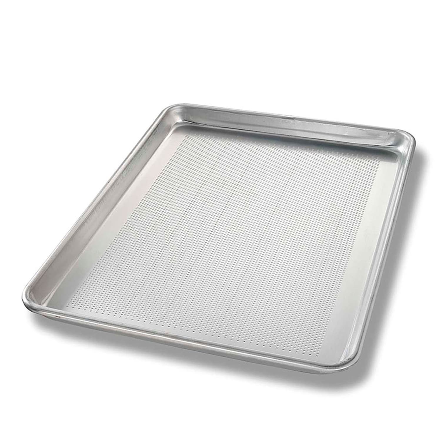Chicago Metallic 40851 1/2 Half Size Bun / Sheet Pan - 17 3/4 x 13 x 1, 18 gauge Aluminum, Perforated, AMERICOAT, Silver, 1 Dozen