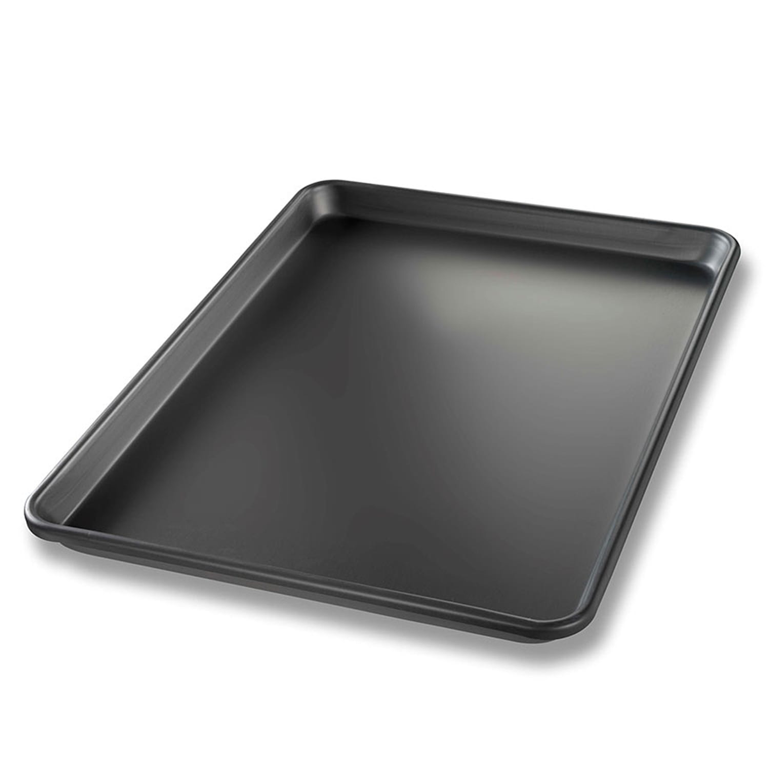 Chicago Metallic 40952 1/2 Half Size Bun / Sheet Pan - 17 3/4 x 13 x 1, 14 gauge Aluminum, Black, 1 Dozen