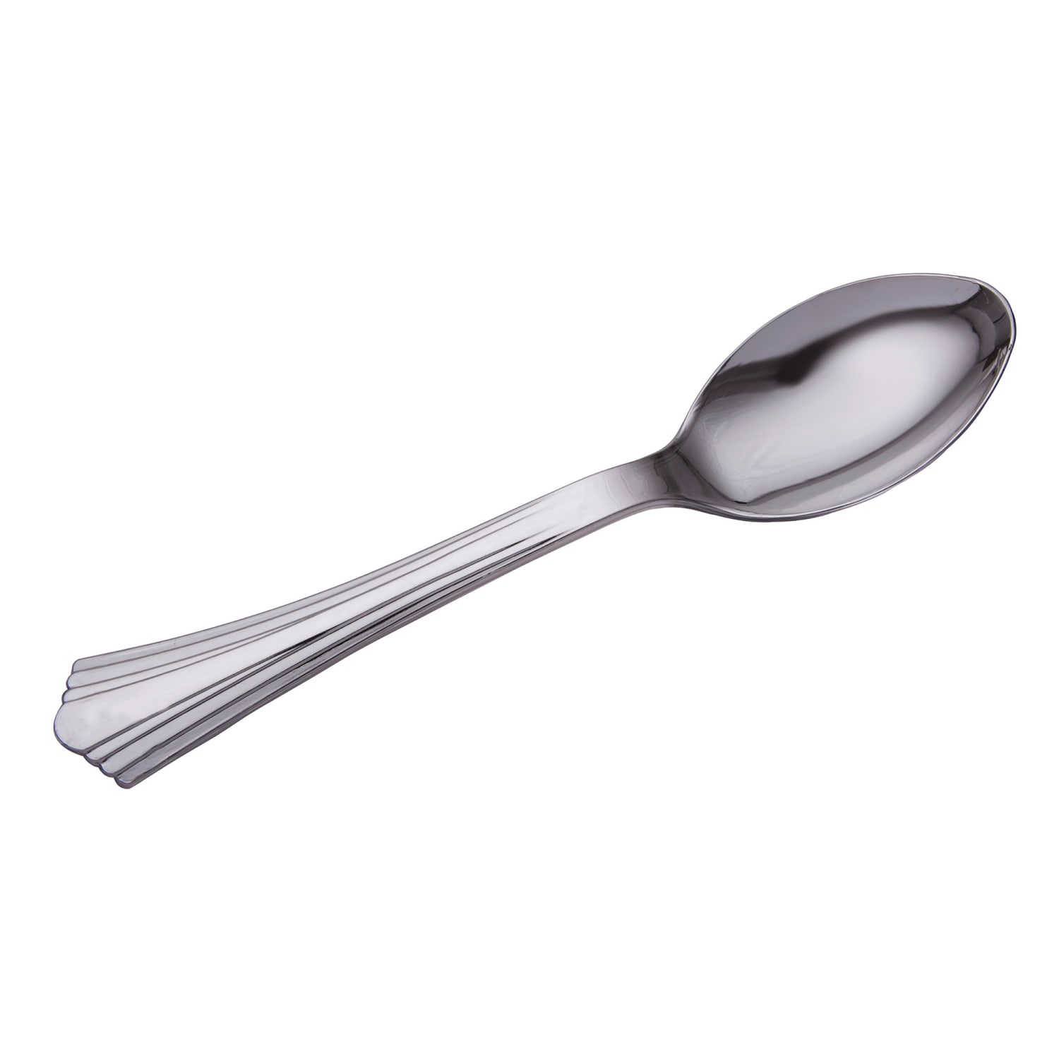 WNA 620155 6 1/4 Disposable Spoon - Polystyrene, Silver, Case of 600