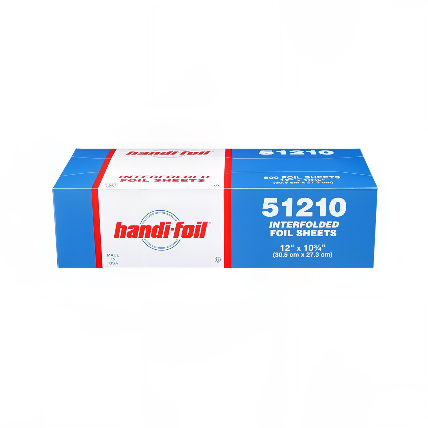 Handi-Foil 51210NEW Foil Sheets - 12 x 10, Interfolded, Aluminum, Case of 3000
