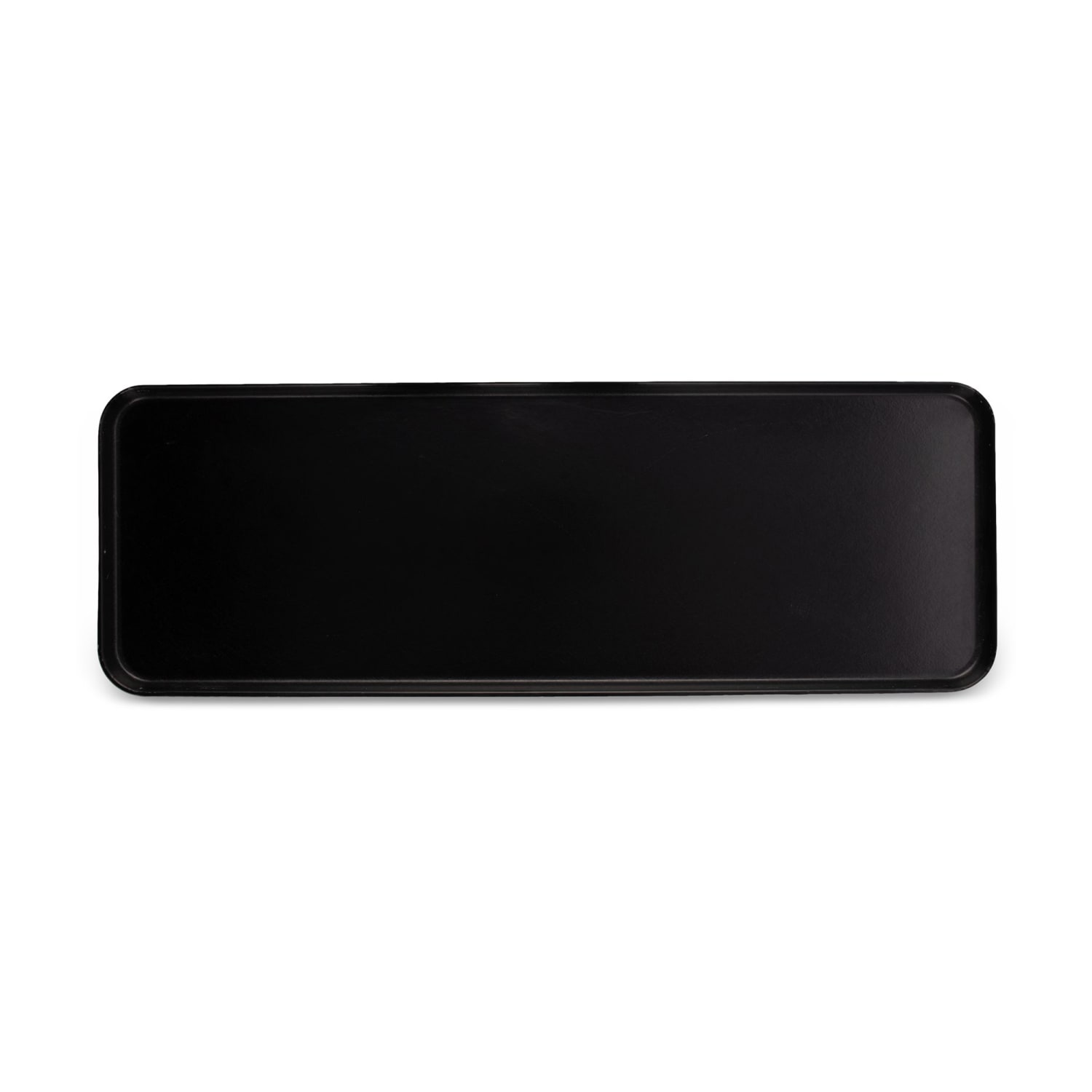 Carlisle 1030FMT309 Rectangular Market Tray - 30 x 10 7/16 Fiberglass, Ebony, Black, 1 Dozen