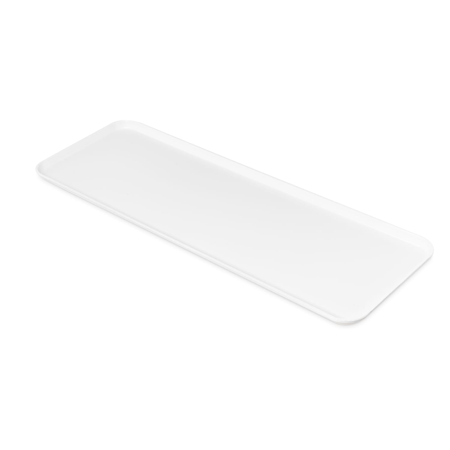 Carlisle 1030FMT301 Rectangular Market Tray - 30 x 10 7/16 Fiberglass, Pearl White, 1 Dozen
