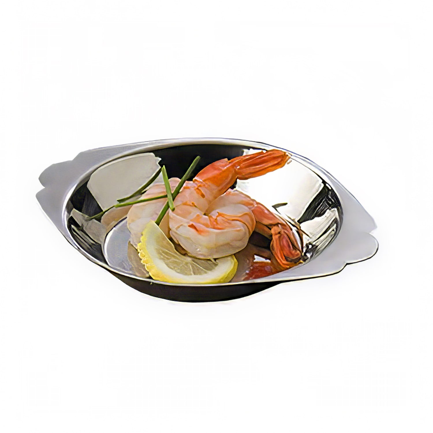 American Metalcraft AR100 10 oz. Round, Stainless Rarebit, Silver