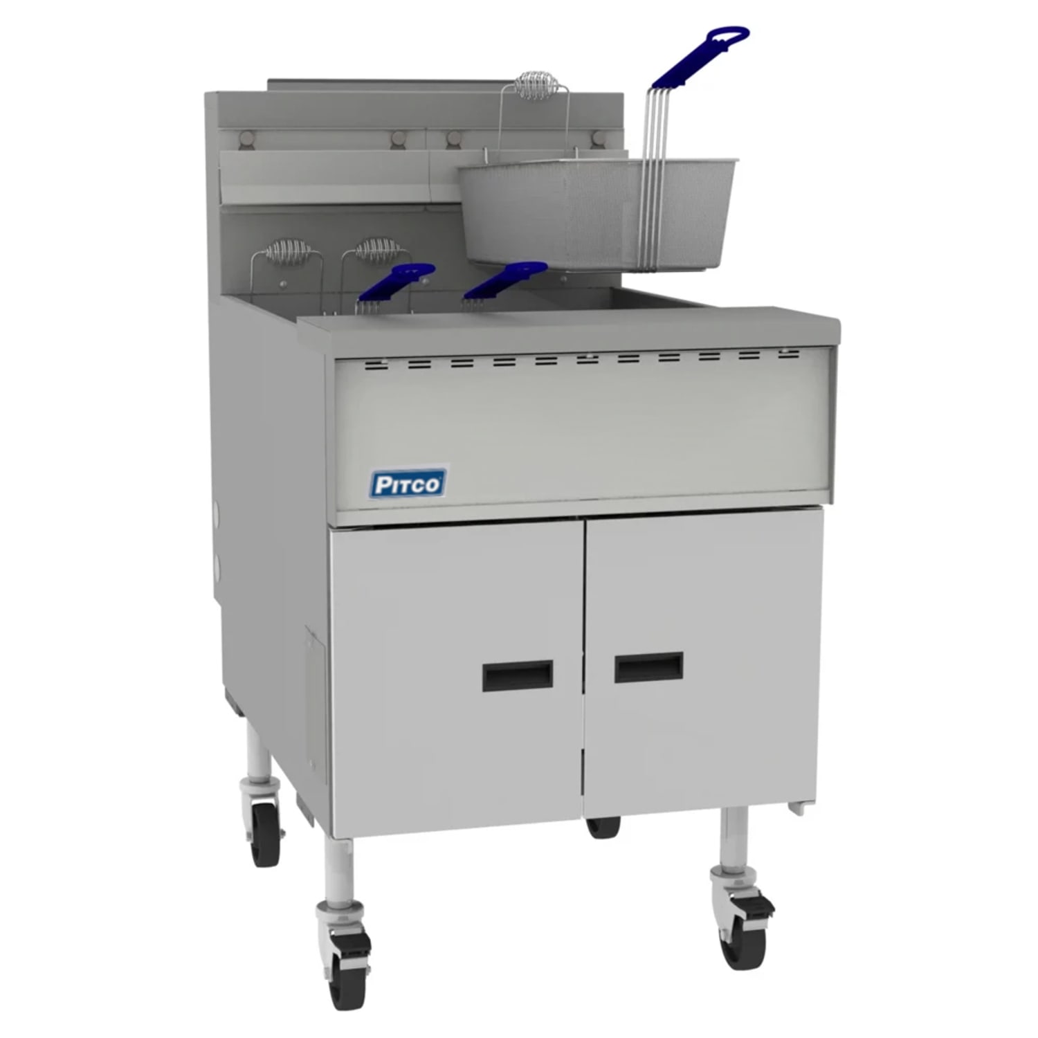 Pitco SGM24 NG Commercial Gas Fryer - 150 lb Vat, Floor Model, Natural Gas, High Efficiency, Stainless Steel, Gas Type: NG