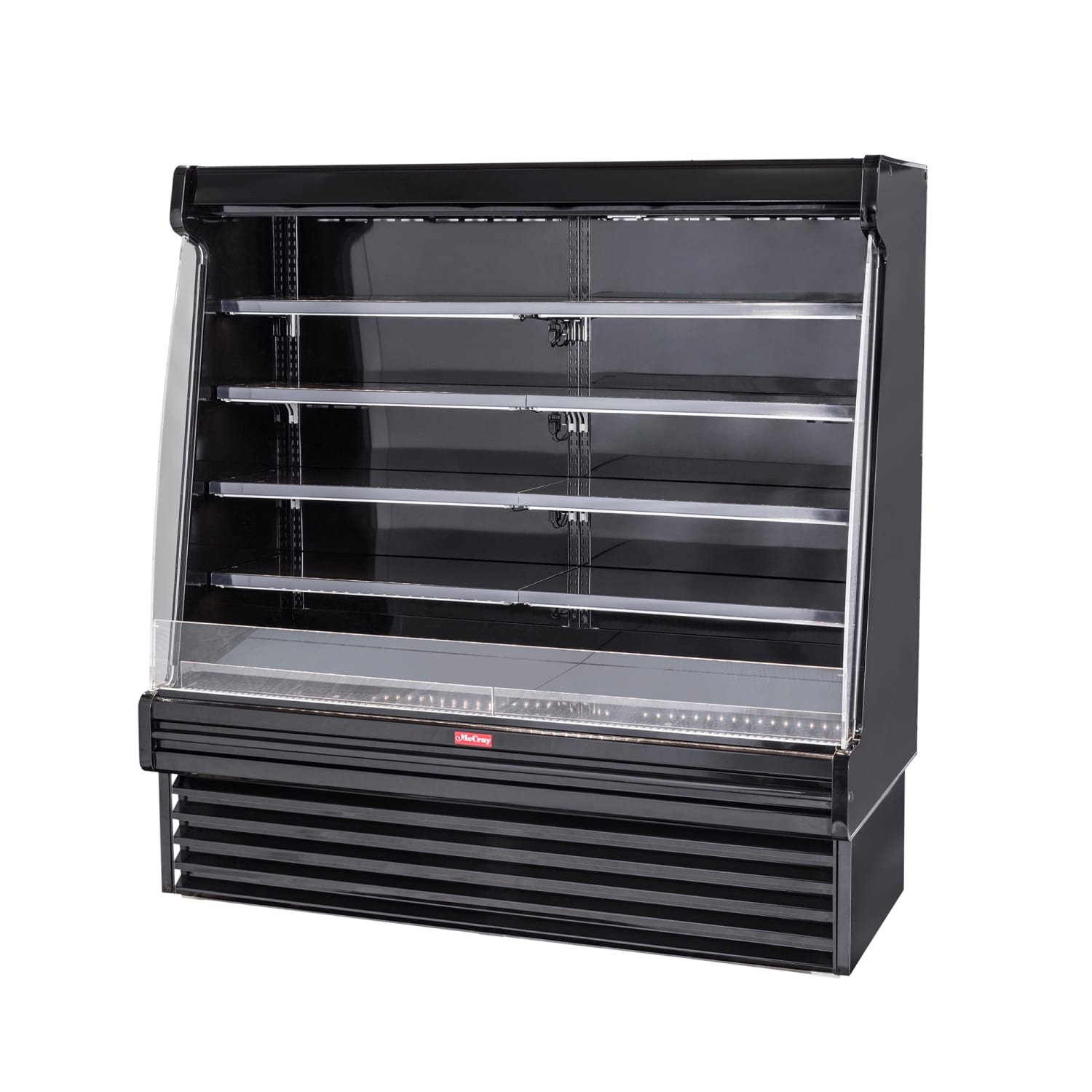 Howard-McCray SC-OD35E-5S-B-LED 63 Vertical Open Air Cooler w/ 4 Levels, 115/208-230v, Black