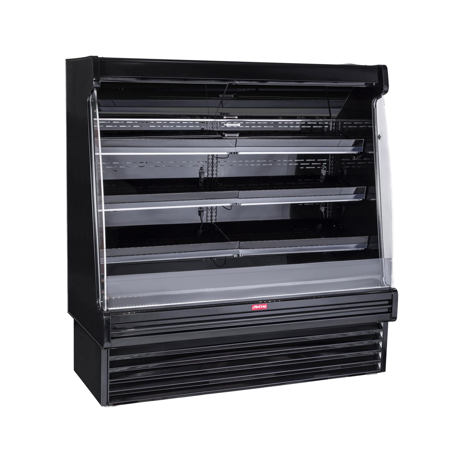 Howard-McCray SC-OP35E-4S-B-LED 51 Vertical Produce Open Air Cooler w/ 3 Levels, 115/208-230v, Black