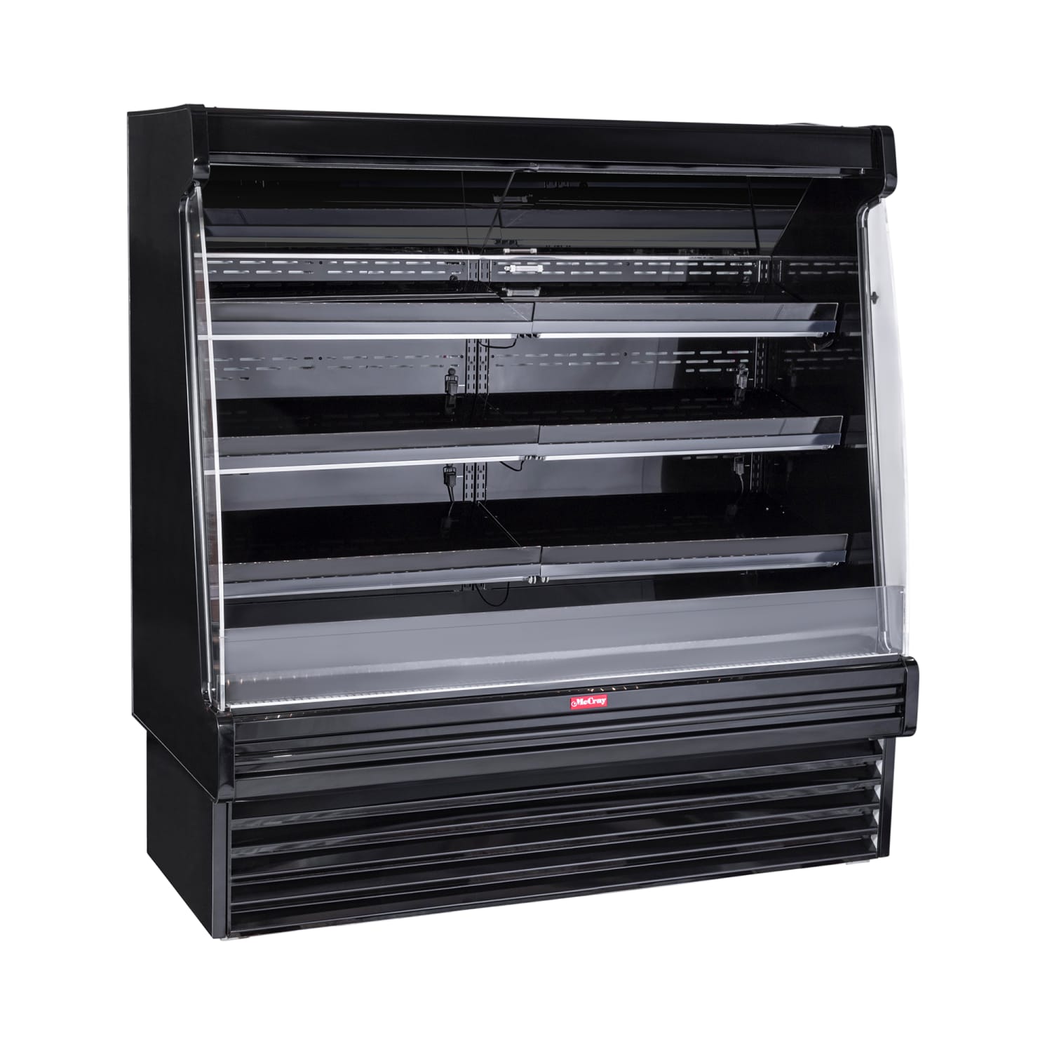 Howard-McCray SC-OP35E-5S-B-LED 63 Vertical Produce Open Air Cooler w/ 3 Levels, 115/208-230v, Black