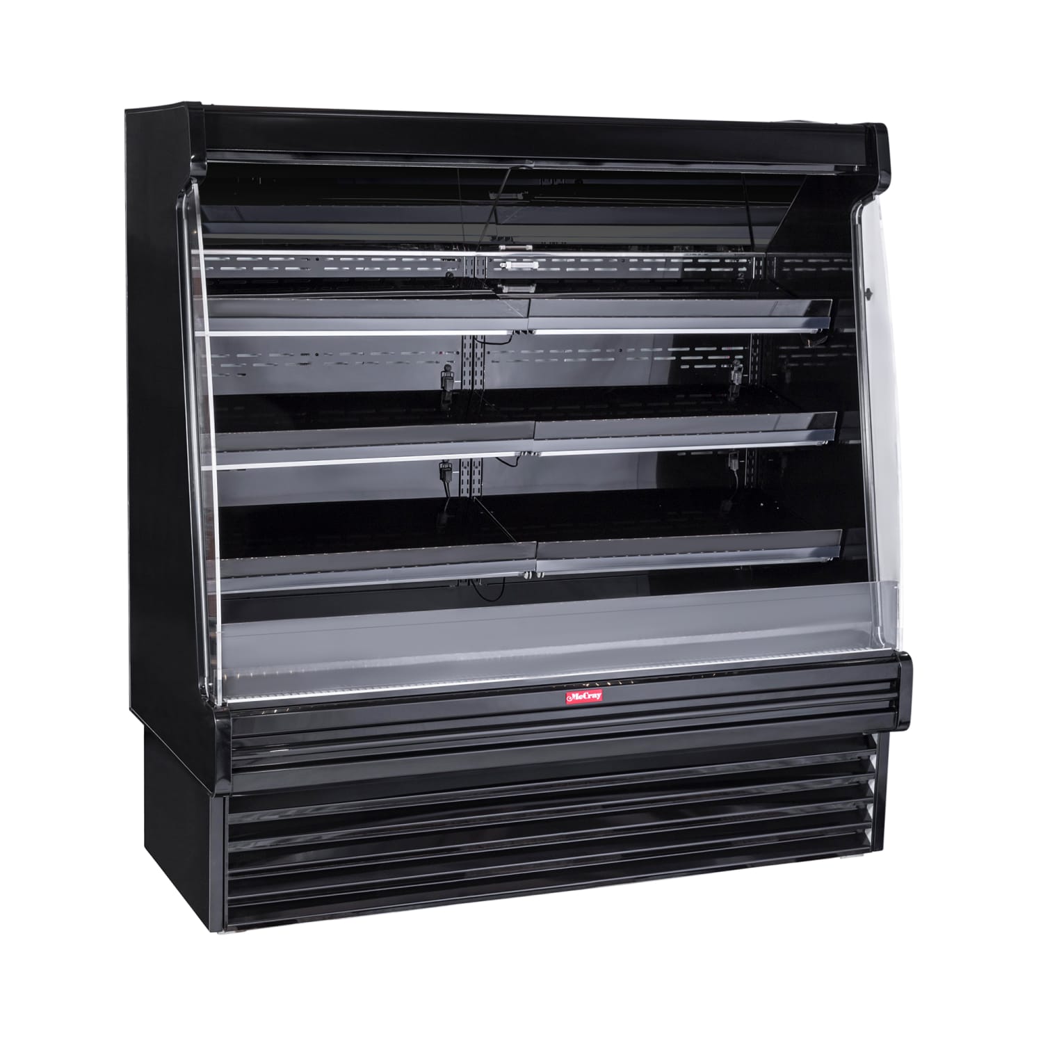 Howard-McCray SC-OP35E-8S-B-LED 99 Vertical Produce Open Air Cooler w/ 3 Levels, 115/208-230v, Black