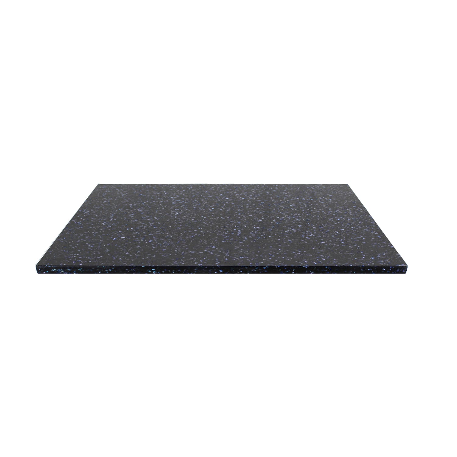Art Marble Q409 30X72 30 x 72 Rectangular Quartz Table Top - Indoor/Outdoor, Blue Galaxy, Black