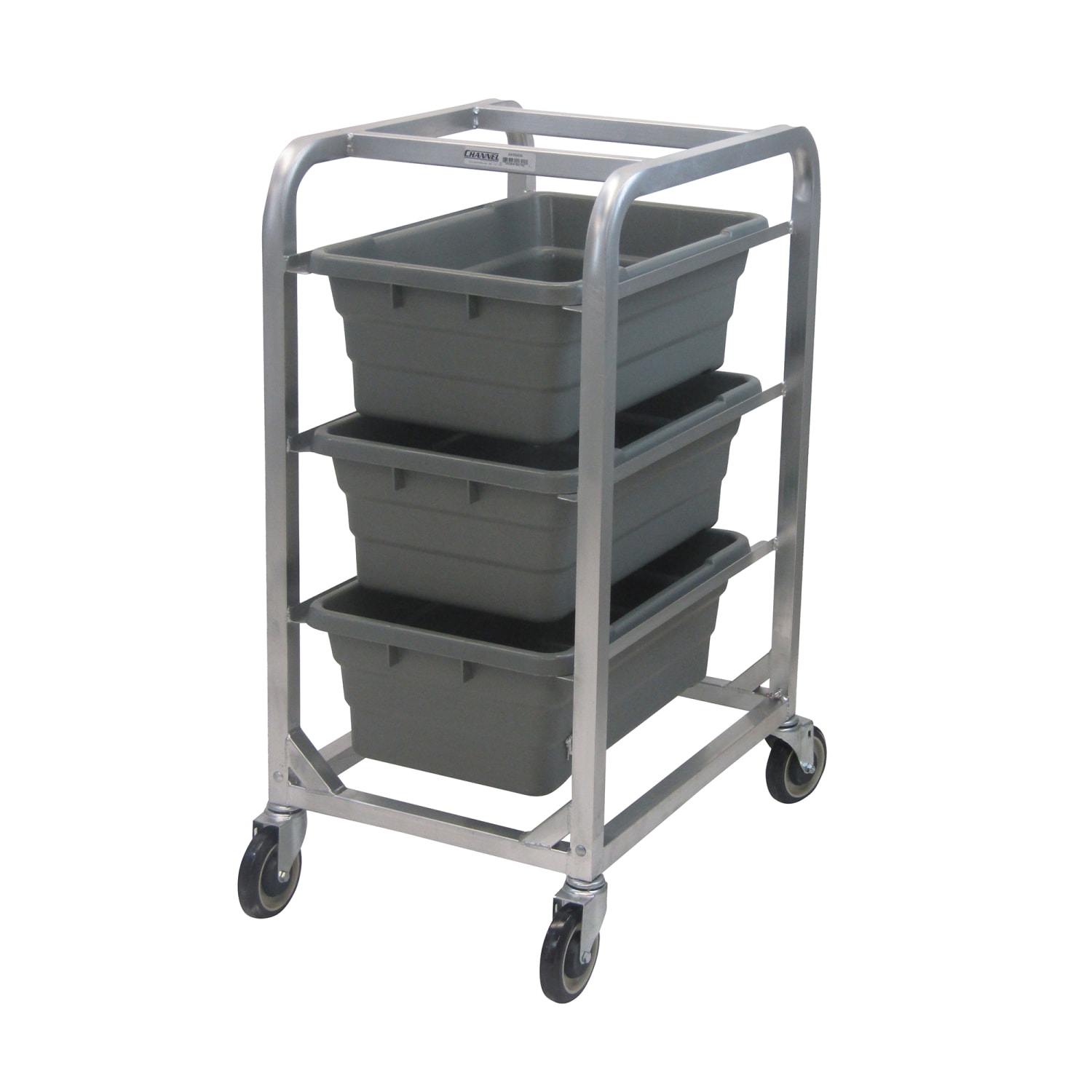 Channel AXD503L 40 1/2 Lug Rack w/ 3 Lug Capacity & Swivel Casters, Aluminum