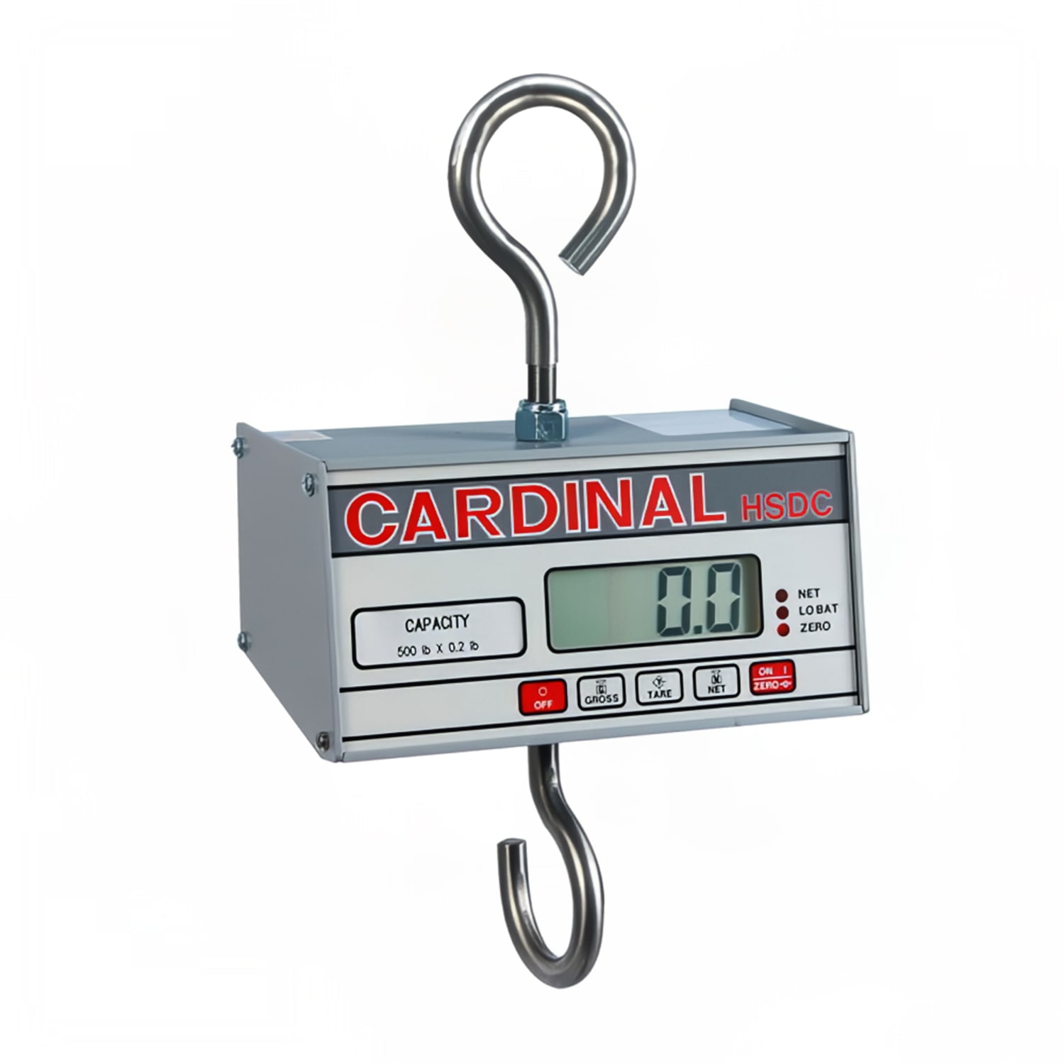 Detecto HSDC-20KG Hanging Scale w/ 1 Digital Readout, Battery Powered, 20 x 1/100 kg Capacity