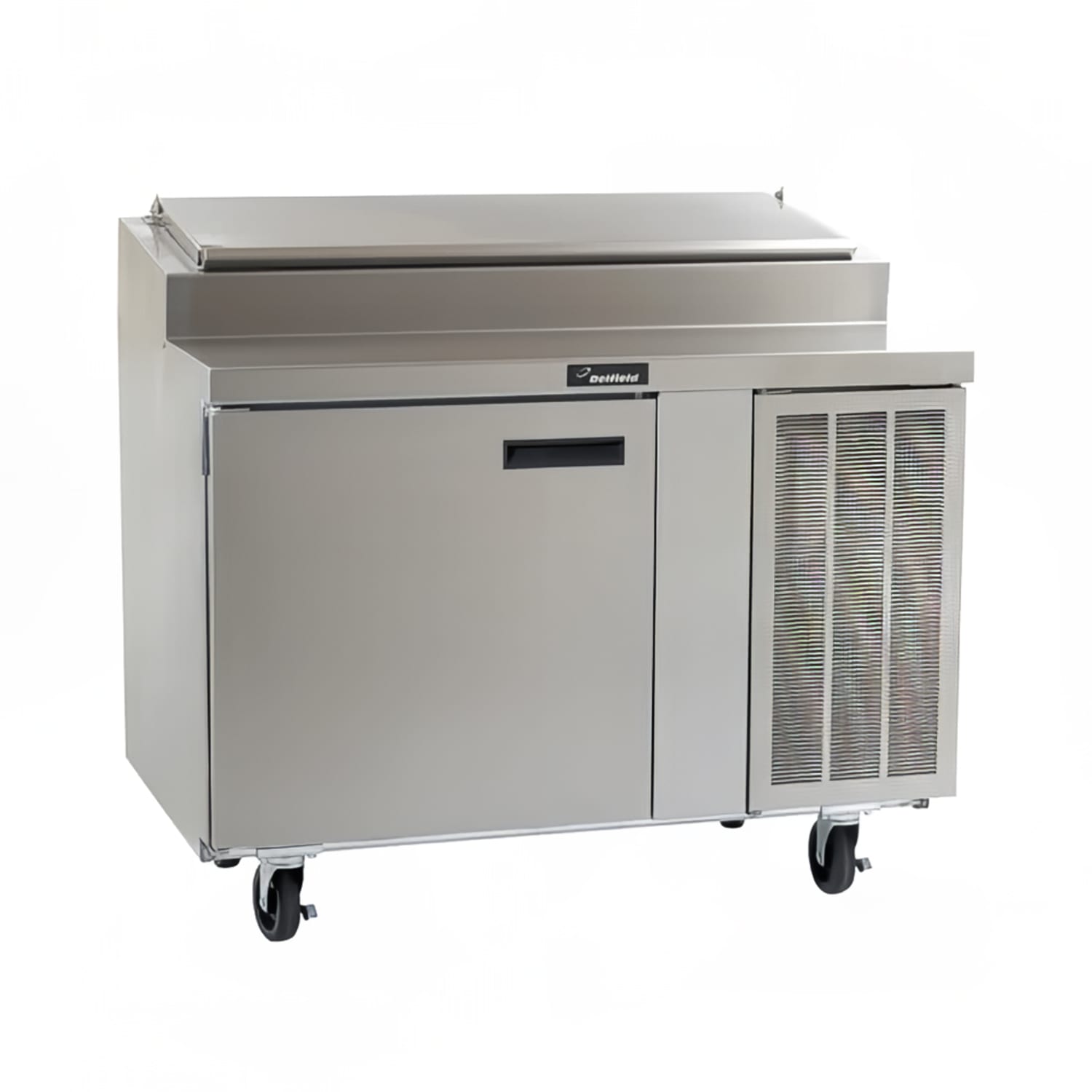 Delfield 18648PTLP 48 LiquiTec Pizza Prep Table w/ Refrigerated Base, 115v, Stainless Steel