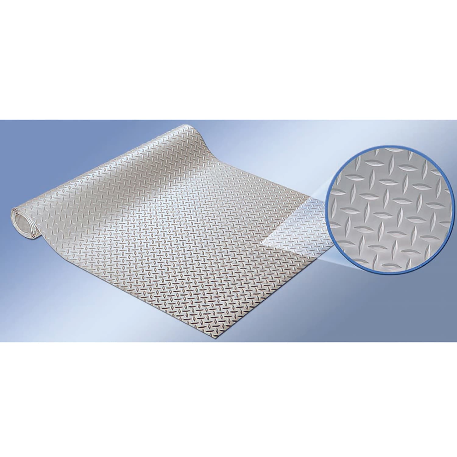 Cactus Mat 1051R-4R BLK Diamond Plate Runner - 4' x 75', Vinyl, Black, Black Vinyl