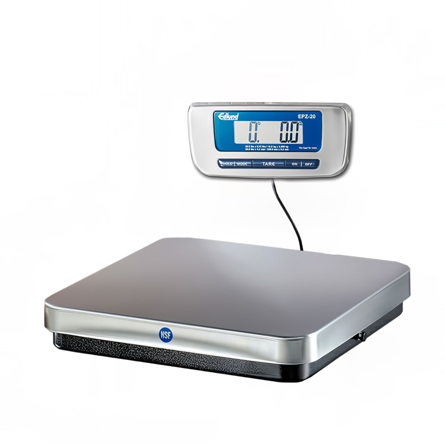 Edlund EPZ-20F 20 lb Digital Pizza Scale w/ Base Mounted Front Tar Button, Stainless Steel