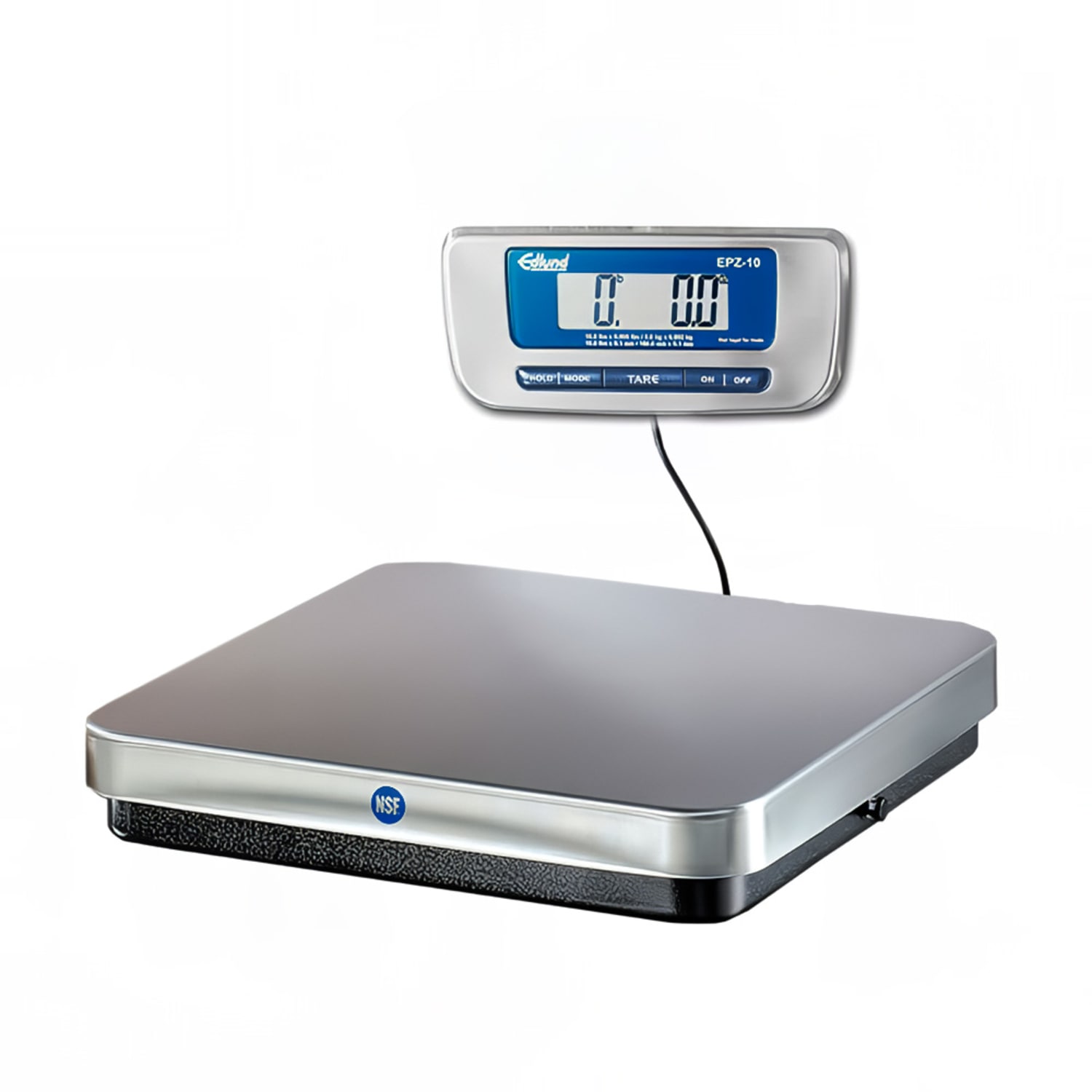 Edlund EPZ-10F 10 lb Digital Pizza Scale w/ Base Mounted Front Tar Button, Stainless Steel