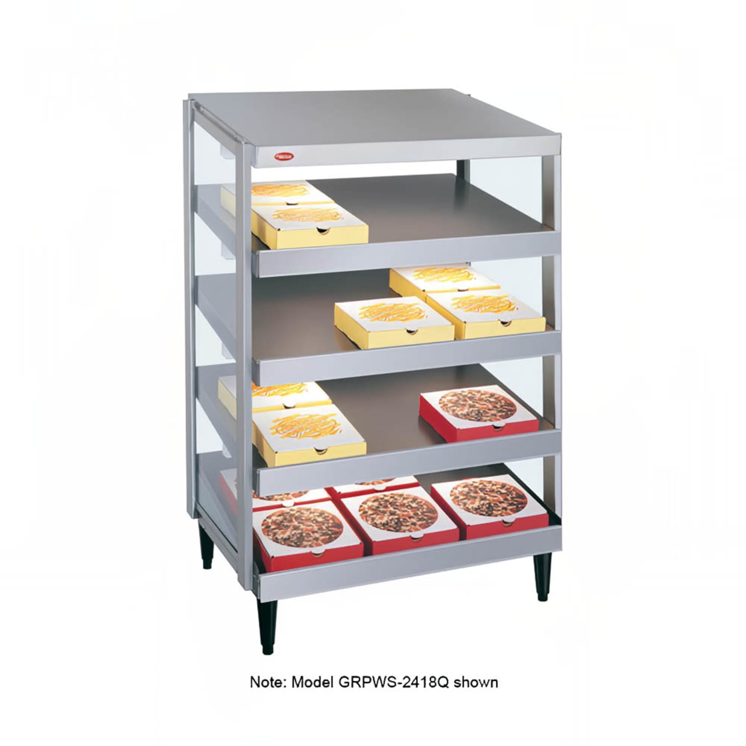 Hatco GRPWS-3618Q 36 Heated Pizza Merchandiser w/ 4 Levels, 120v/208 240v/1ph, Stainless Steel