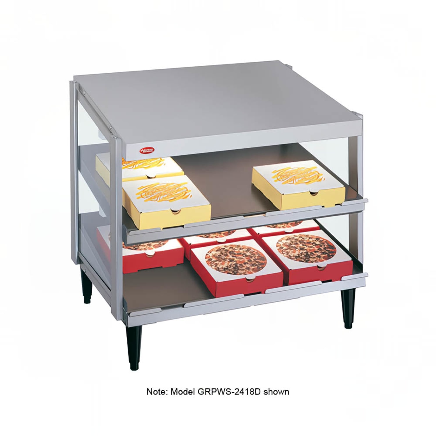Hatco GRPWS-4818D 48 Heated Pizza Merchandiser w/ 2 Levels, 120v, Stainless Steel